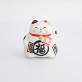 Tokyo Design Studio Lucky Cat Beeldje Wit 9 cm