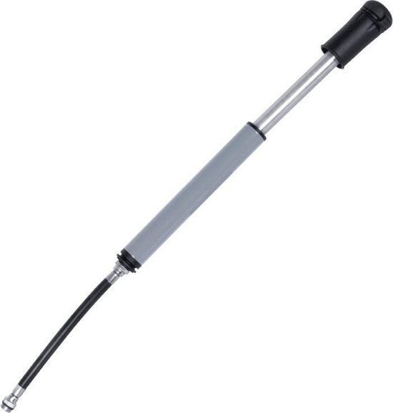 Dresco Framepomp Mini Delux - 20 cm - Dunlop, Presta, Frans Ventiel - Zwart/Grijs