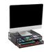Mind Reader Metalen monitor standaard riser, bureau organizer, houdt pc, laptop, notebook, printer, zwart 2 lade