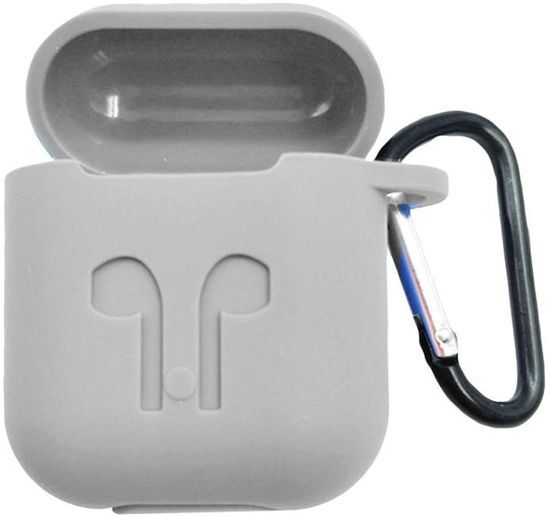 - 2 in 1 set Hoesje voor Airpods siliconen case cover beschermhoes + earhoox voor Apple Airpods â€“ Airpods hoesje - Wit