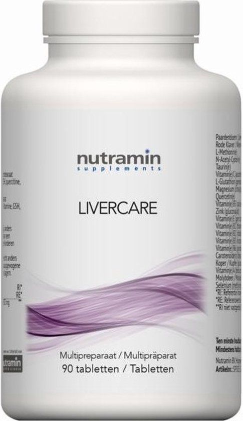 Nutramin NTM LiverCare Tabletten - 90 stuks - Multivitaminen - Unisex
