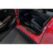 Zwart Avisa Zwart RVS Instaplijsten compatibel met Cupra Born 2021- 'Koperen inzet met lijnen' - 4-delig