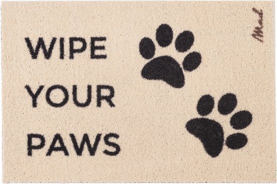 Mad About Mats - Cas - deurmat - wipe your paws - schoonloop/scraper - wasbaar - 50x75cm