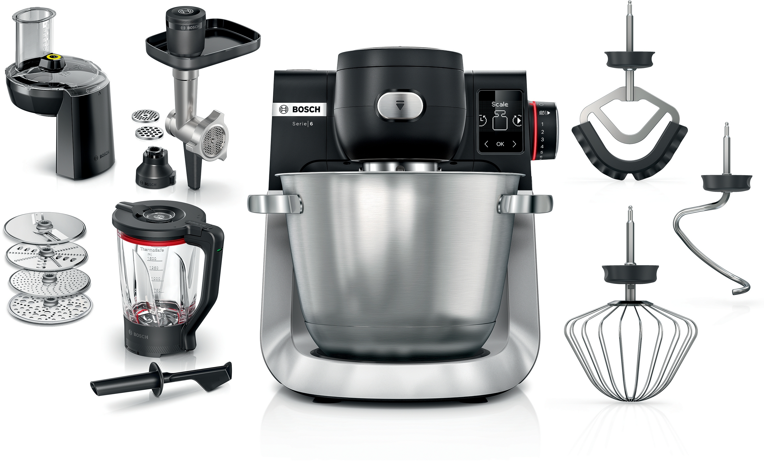 Bosch Serie 6 MUMS6ZS34 Keukenmachine - 1600W - Zilver