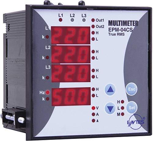 ENTES 101480 Programmeerbare 3-fasen inbouw-AC-multimeter EPM-04CS-96 spanning, stroom, freque