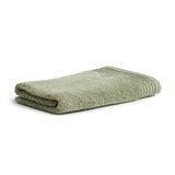 Möve Loft Uni met chenillebiesen badhanddoek 80 x 150 cm van 100% katoen (spinair), moss