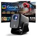 Projecteur intelligent, 1200 lumens ANSI, natif 1080P, 4K, Google TV, 36W