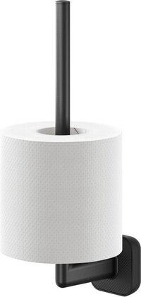 Tiger Carv Reserverolhouder - Zwart - 2 WC-rollen - RVS