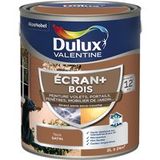 Dulux Valentine Ecran+ Peinture satinée pour bois extérieur Teck 2 L