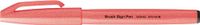 Pentel SES15C-FBX Brush Sign Pen neon-rood, vezelpen, penseelachtige punt, 10 stuks