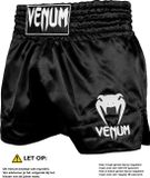 Venum Classic Muay Thai Kickboks Broekjes Zwart Wit - XS