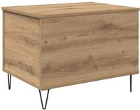 vidaXL Salontafel Artisan Eiken 60 x 44,5 x 45 cm Bewerkt Hout