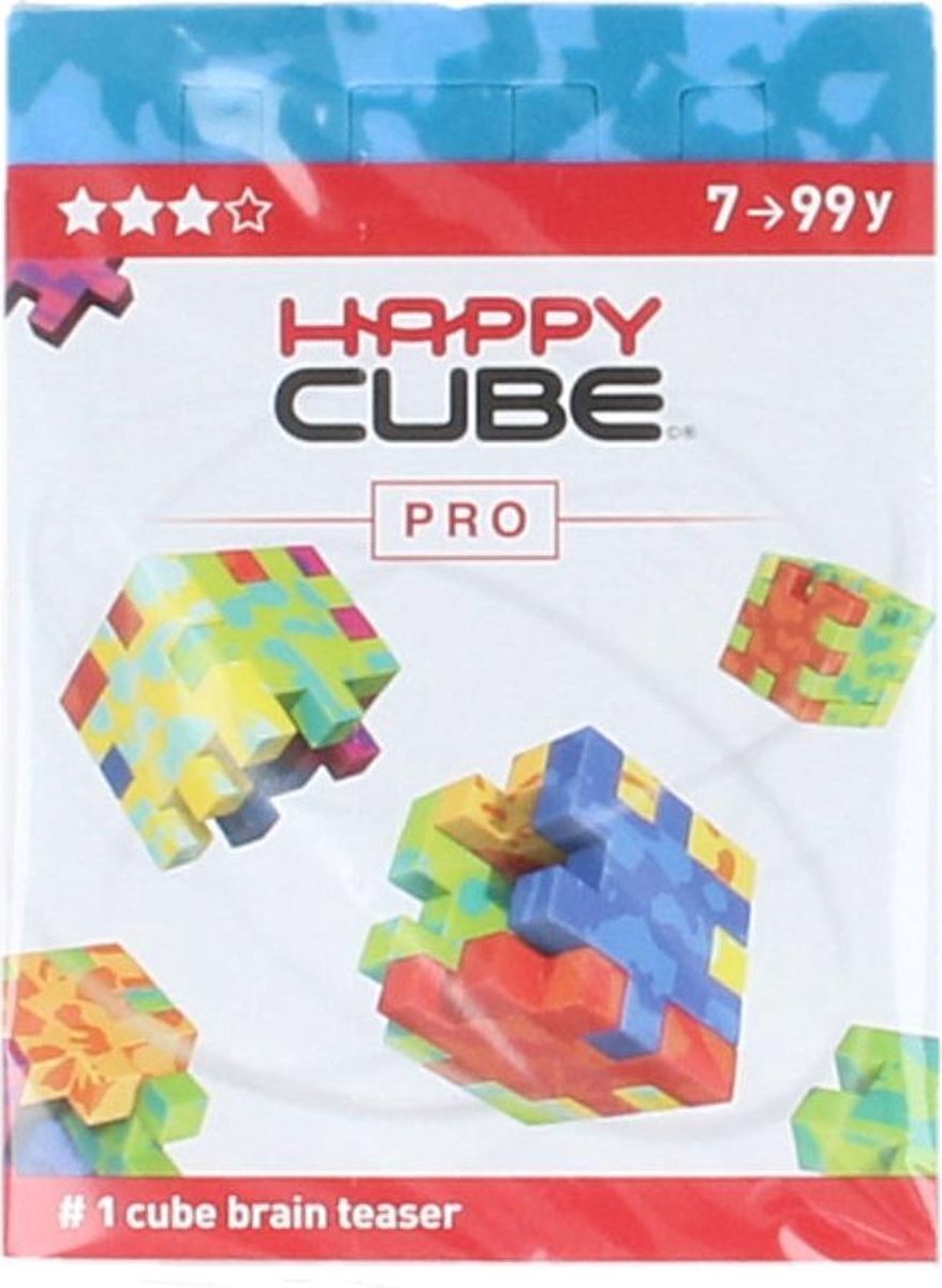 Smart games Happy Cube Pro Puzzel Licht Blauw / Donker Blauw