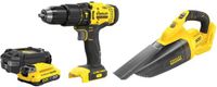 Stanley Fatmax V20 - Accuboormachine en Handstofzuiger - 18V - 2,0Ah