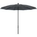 Doppler Gastro Sonnenschirm wasserdicht rund; 200x226 cm (ØxH); anthrazit