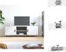 vidaXL Meuble TV - Bois traité - Blanc - 150x30x50 cm