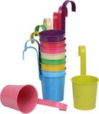 UNUS® Hangbloempot set van 10 met afneembare hengel 10cm multicolor