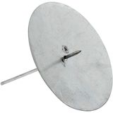 Creativ Company Kandelaar Metaal Roestvrijstaal Rond 70 mm x 70 mm x 60 mm (4 stuks)