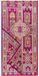 Roeckl Sjaal Paisley Arcade 45x180cm Zijde Vrouwen Pink / Lemon