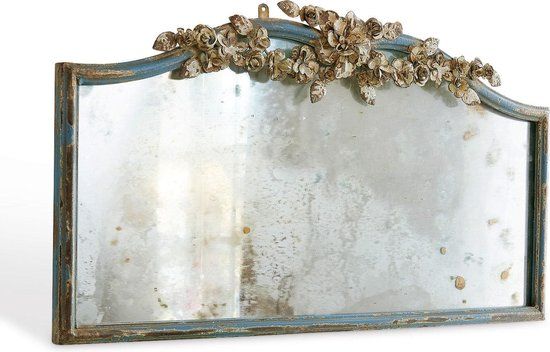 LOBERON Spiegel Juliers antiekblauw/goud
