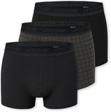 Uncover by Schiesser Schiesser Uncover 3-Pack Heren Boxershorts - Zwart/Grijs