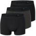Uncover by Schiesser Schiesser Uncover 3-Pack Heren Boxershorts - Zwart/Grijs