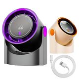 other Draagbare bureau-turbineventilator Stille frisse lucht met USB-oplaadbare afstandsbediening voor thuiskantoor