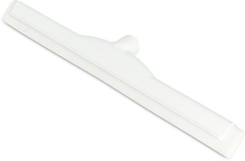 SPARTA CFS Spectrum Plastic Foam Rubber Hygienic Squeegee, 18" Length, White (Case of 6)