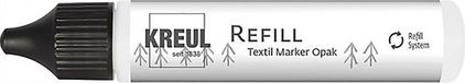 javana textil Javana Texi Max Opak Textiel stift Navulling - Wit - Textielverf - 25 ml