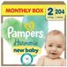 Pampers Harmonie Luiers Maat 2 - 204 Luiers - 4kg-8kg