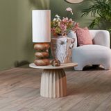 Light & Living Bijzettafel Veglia - Zand - Ø60cm - Metaal
