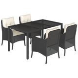 VidaXL 3211844 Tuinmeubelserie Crème, Wit