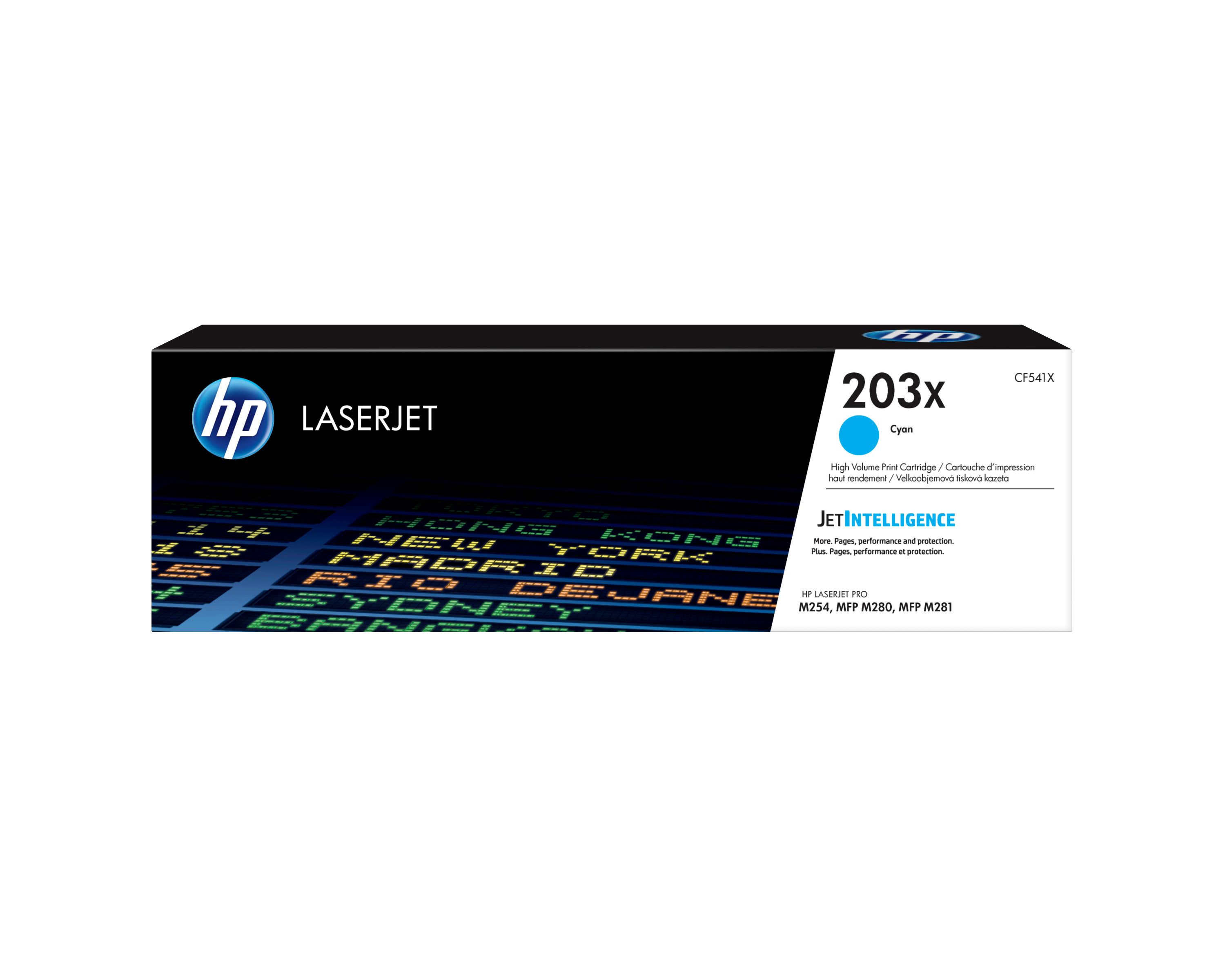 HP 203X High-Capacity Cyan Toner Cartridge - Original