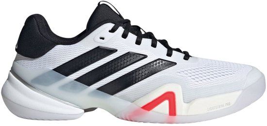Adidas Barricade 14 Tennisschoenen Heren Wit - Zwart - Rood