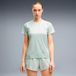 Puma Velocity AOP Hardloopshirt Dames - lichtgroen, Maat XS