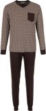 Pastunette - Urban Essence - Pyjama - Katoen - Beige/Bruin - Maat 3XL