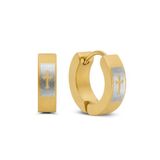 Frank 1967 7FE-0002-Y Stalen Oorringen - Heren - 14 x 4 mm - Staal - Goudkleurig