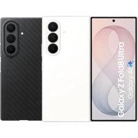 Samsung Galaxy Z Fold 8 Ultra 256GB Wit 5G + Carbon Back Cover met Magneet Zwart