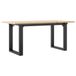 Table basse O-frame en bois de pin massif et acier 100x50x45 cm
