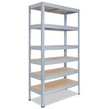 Shelfplaza PRO metalen stellingkast - 230x70x60 cm - verzinkt - 6 planken