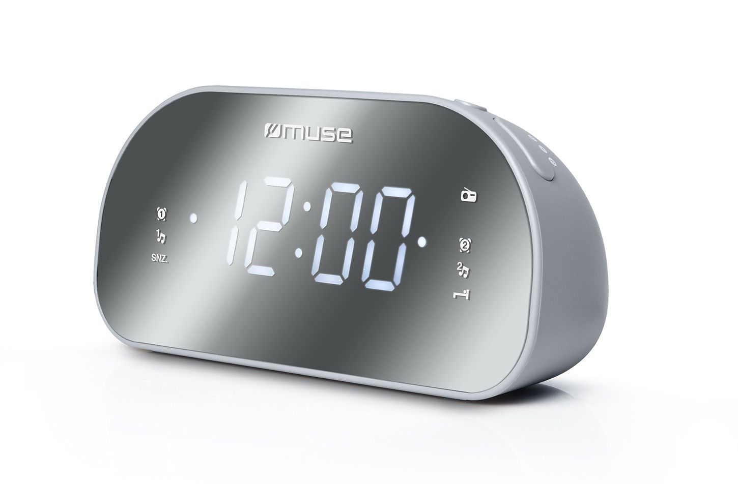 Muse Electronics Muse M-170CMR Wekkerradio met groot spiegel display