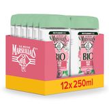 Le Petit Marseillais verfrissende biologische douchegel met bio wilde roos, biologisch gecertificeerde formule en dermatologisch getest, 12x250 ml