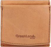 Greenland Nature Portemonnee RFID-bescherming Leer 10 cm - Dames - Horizontaal - cognac