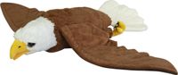 Nature Planet pluche zeearend - knuffel vogel - 70 cm - bruin/wit - premium kwaliteit - om op te hangen