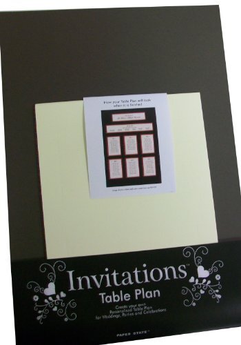 Onbekend Paper State Invitations tafelzeil, chocolade