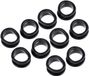 Merkloos / Sans marque Schaar Vinger Ringen - Grips voor Scharen - Kapperswerk Optimaliseren - Zacht Rubber Materiaal - 10 Stuks - Zwart