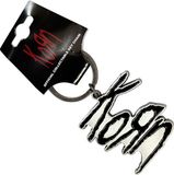 Rock Off Korn - Logo Sleutelhanger - Zilverkleurig/Zwart