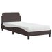 Dover Bed matelas tissu marron foncé 90x200 cm