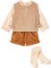Vertbaudet 4-delige babyset meisje karamel