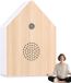 OEM Bol Bewegingssensor Vogel Geluidsbox - Natuur Geluidsapparaat - Ontspanning Bevorderen - Automatische Bewegingsdetectie - 11 x 15.2 cm - Wit